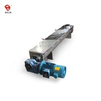Convoyeurs à vis sans fin en acier inoxydable carbone de qualité alimentaire DZJX, type U, pour le transport de poudre, bricolage, pour le sable