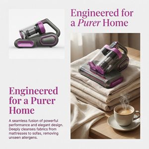 Aspiradora UV Profesional Liberbot para el Hogar, con Gran Potencia y Controladores para Eliminar Ácaros del Polvo de la Cama y Cuidado del Colchón - Product Image 3