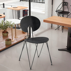Fabbrica che vende le sedie di legno del ristorante dell'impiallacciatura nordica per i locali di ristoro della caffetteria con il Design moderno compensato mobili per la casa - Product Image 1