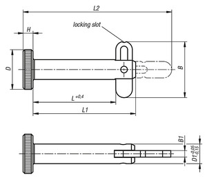 Goupilles de verrouillage de précision personnalisées avec loquet pliant pour l'assemblage permanent des pièces mobiles et des pièces usinées - Product Image 2