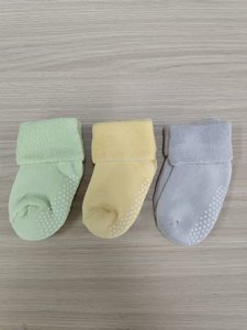 <span class=keywords><strong>Chaussettes</strong></span> pour bébé en tissu éponge épais pour l'automne et l'hiver, à bouche large, antidérapantes, en coton à pois, pour la marche sur le sol, pour enfants - Product Image 6