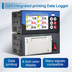 高精度統合印刷データロガー 6チャンネル 温度・圧力・流量信号 RS485 リレー出力 - Product Image 1