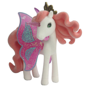 WJ2613 Mini <span class=keywords><strong>Unicorno</strong></span> Pony <span class=keywords><strong>con</strong></span> <span class=keywords><strong>Ali</strong></span> Colorate in PVC Floccato, Statuette Anime per Bambini - Product Image 6