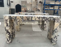Table console en marbre Calacatta Viola sur mesure de luxe, style moderne pour le salon, meubles pour la maison