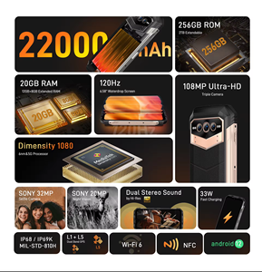 Doogee V Max กล้อง108MP มองเห็นกลางคืน12 + 256GB Android 12 22000mAh แบตเตอรี่ที่ใหญ่ที่สุด5G โทรศัพท์ที่ทนทาน Doogee V Max - Product Image 6