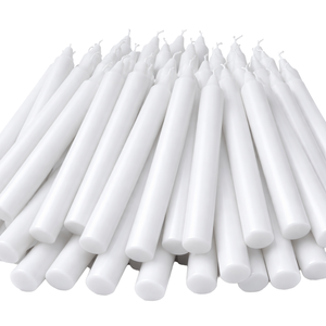 <span class=keywords><strong>Velas</strong></span> de <span class=keywords><strong>Cera</strong></span> de Parafina Rectas Blancas de 4 Pulgadas Hechas a Máquina, Ecológicas, 100% <span class=keywords><strong>Cera</strong></span> Natural <span class=keywords><strong>para</strong></span> Decoración del Hogar - Product Image 1