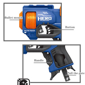 Cadeau de sécurité pour la fête des enfants Jouet électronique Pistolet à balles souples pour enfants-Matériau en plastique ABS - Product Image 6
