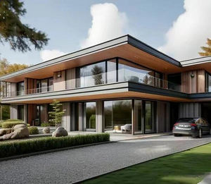 Nouveau design moderne de luxe préfabriqué villa légère à ossature en acier pour la <span class=keywords><strong>construction</strong></span> d'appartements au <span class=keywords><strong>prix</strong></span> d'usine - Product Image 4