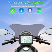 Système de navigation global pour moto, écran intelligent de 5 pouces, compatible Carplay sans fil, lecture vidéo Android AUTO, étanche IP67