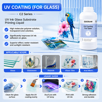 Revêtement universel UV de 1000 ml pour imprimante UV, liquide à haute adhérence pour verre, métal, céramique, acrylique, PP, PVC, bois