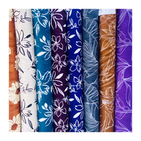 Tissu imprimé floral Maza Material 75D Poly Stretch, tissu imprimé personnalisé, tissu en spandex et polyester pour vêtements