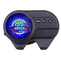 Speedometer Digital sepeda motor LCD kualitas tinggi Odometer Tachometer meteran Kombo untuk sepeda motor