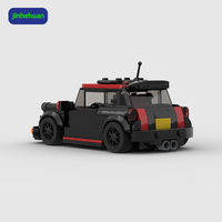 Jouets de construction créatifs, modèles miniatures en ABS assemblés, voitures miniatures en plastique pour enfants, petites briques MOC, jouets pour garçons, ensembles de blocs de construction