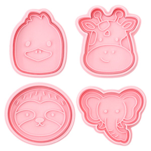 Moule à biscuits en plastique série animaux Eléphant Koala 3D Cartoon DIY Clay Owl Animation Printed - Product Image 6