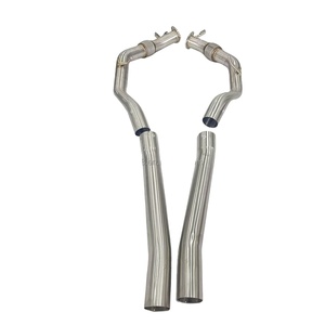 Tubería de Escape de Alto Rendimiento para <span class=keywords><strong>Audi</strong></span> RSQ8 SQ8 <span class=keywords><strong>SQ7</strong></span> 4.0T <span class=keywords><strong>V8</strong></span>, Acero Inoxidable T304, Acabado Pulido Espejo, Ajuste Preciso, Alto Flujo - Product Image 1