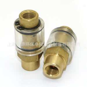 Vanne de retour d'huile transparente tout en cuivre, vis G1/8, pièce de compresseur d'air, verre de visualisation - Product Image 3