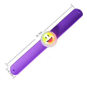 Factory Price printed Snap Band Led Christmas's slap band - Product Image 3