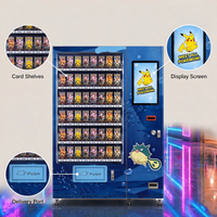 Distributeur automatique intelligent de cartes à collectionner, distributeur de cartes en boîte en libre-service avec écran tactile et paiement sans espèces pour les magasins de jeux