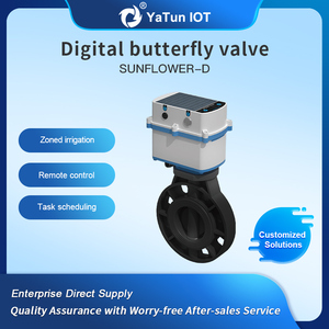 Lora GSM วาล์วผีเสื้อดิจิตอล4G พลังงานแสงอาทิตย์ขนาด11/<span class=keywords><strong>2</strong></span>นิ้วถึง6นิ้วพร้อมเครื่องวัดการไหลและเซ็นเซอร์ความดันสำหรับการชลประทานในฟาร์ม - Product Image 2