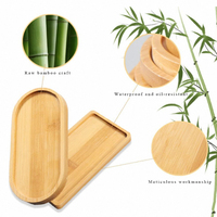 Assiette à dîner en bambou naturel écologique de haute qualité Plateau de cuisine Plateau à café - 100 pièces Style européen Personnalisable Multifonctionnel