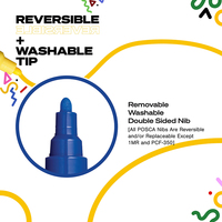 Lot de 15 stylos réversibles à pointe acrylique pour peinture rupestre, calligraphie, scrapbooking