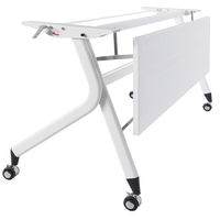 Greatway Bureau moderne portable Bureau d'ordinateur pliable École mobile pliable Table de salle de conférence et de formation