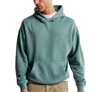 Supplier Custom Logo Plain Hoodies Oversized <b>Thick</b> Unisex Soft Cotton High Quality 400 GSM French Terry Cotton Hoodies - Product Image 5
