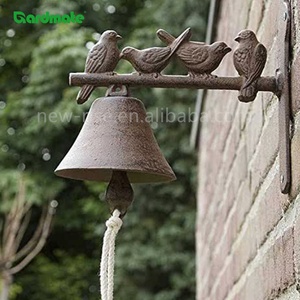 Timbre de puerta de pájaro moderno de hierro fundido para interior/exterior montado en la pared Ornamental respetuoso con el medio ambiente para uso en granjas - Product Image 5