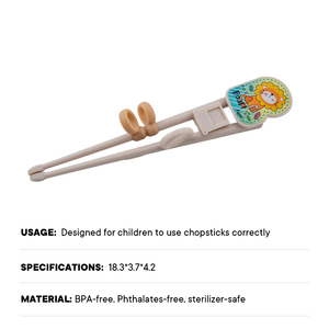 Palillos Manuales de PP TPE para Venta Directa, con Lindos Dibujos Animados, para que los Niños Aprendan a Usar Palillos Correctamente - Product Image 6