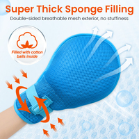 Gants de contention souples Aiwecare Clinic en maille respirante EPE 18x29cm anti-rayures pour patients inconscients, empêchent le retrait des sondes