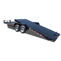 Remorque à inclinaison de 22x6 pieds avec pont avant fixe Capacité de charge de 4500kg Remorque à inclinaison avec rampe Coupleur de 2 à 5/16 pouces