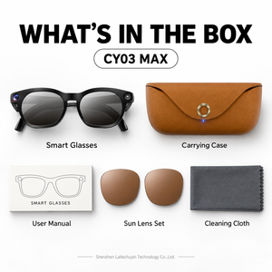 Gafas Inteligentes CY03 con Cámara de 8MP, Grabación de Video, Estabilización, Transferencia WiFi, Grabación de Audio, Cámara Portátil, Venta al Por Mayor - Product Image 2