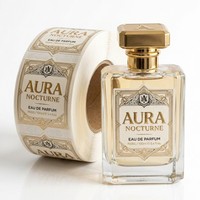 Étiquettes de parfum cosmétique personnalisées de qualité supérieure, vernis mat BOPP, estampage à chaud doré, gaufrage, résistantes aux produits chimiques et à l'alcool, pour flacon de parfum