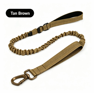 Weather Resistant Two Handle Training <b>Dog</b> <b>Leash</b> for Medium Large <b>Dogs</b> with Car Seat Buckle Tactical Collar Set - Product Image 1