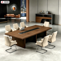 Table de conférence moderne en bois JIUSHUN, bureau de salle de réunion, mobilier de bureau, table de réunion de luxe pour 8 à 10 personnes