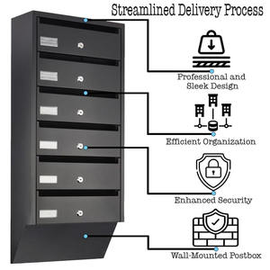 Coffres-forts UK Boîte <span class=keywords><strong>aux</strong></span> <span class=keywords><strong>lettres</strong></span> en acier multi-occupants Boîte <span class=keywords><strong>aux</strong></span> <span class=keywords><strong>lettres</strong></span> murale antivol sécurisée Boîte <span class=keywords><strong>aux</strong></span> <span class=keywords><strong>lettres</strong></span> d'appartement avec <span class=keywords><strong>plaque</strong></span> signalétique et serrure à clé - Product Image 4
