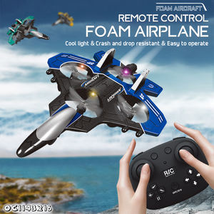 Colorido Led iluminado al aire libre niños actividad juegos Control remoto avión volador espuma avión de combate avión lanzador Rc Juguetes - Product Image 2