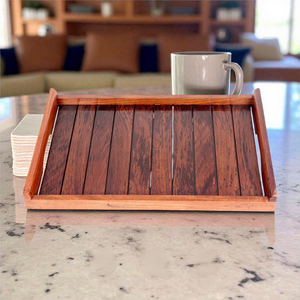 Bandeja Decorativa de Madera Hecha a Mano, Bandeja Rústica para Servir y Exhibir, para Decoración del Hogar, Centro de Mesa y Accesorios Decorativos - Product Image 5