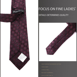Dark Night Purple Red Series Corbata Gentleman's Retro Style Corbata de poliéster para hombres Accesorios - Product Image 3
