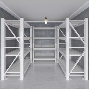 Sistema de Estanterías Industriales Ajustables sin Pernos para Paletas, 4 Niveles, Estantes de Almacenamiento de Metal y Acero Ecológicos - Product Image 3