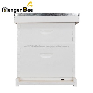 New Hot Sales Menger Bee White Langstroth Beehive 10 <b>Frames</b> 20mm Thick 2 Layers 2 Year Warranty Fir Wood Unassembled Dovetail - Product Image 4