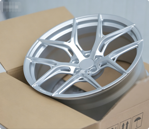 Nouvelles jantes en alliage d'aluminium forgé HF5 noir brillant argenté pour <span class=keywords><strong>Golf</strong></span> <span class=keywords><strong>GTI</strong></span> MK4/MK5/MK7 personnalisées 20 mm ET - Product Image 1