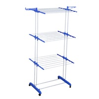 Séchoir à linge mobile en gros, 4 niveaux, étendoir à linge extensible, séchoir à linge vertical pliable, séchoir à linge de sol, séchoir à serviettes