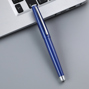 Disesuaikan hadiah mewah pena gaya sederhana Matte biru hitam abu-abu logam Roller Pen dengan 0.5mm lebar menulis Logo dipersonalisasi - Product Image 3