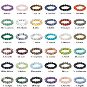 Offre Spéciale – Bracelets en Cristal Naturel de Haute Qualité 8mm, Matériaux Mixtes, pour l'Équilibre Énergétique – <span class=keywords><strong>Prix</strong></span> de Gros - Product Image 1