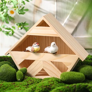 บ้านนกแขวนทำจากไม้ เหมาะสำหรับบ้านนกพิราบกลางแจ้ง ที่อยู่อาศัยของนก และบ้านสัตว์เลี้ยงในชนบท - Product Image 1
