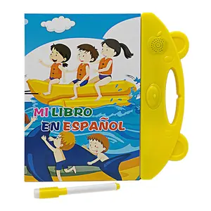 Custom Printing Hardcover Book Spanish Sound Book E-book Wipe and Clean Book for Kids