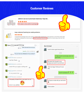 Yalan đóng gói Băng nhà sản xuất băng dính tự tùy chỉnh logo thương hiệu rõ ràng niêm phong Băng - Product Image 2