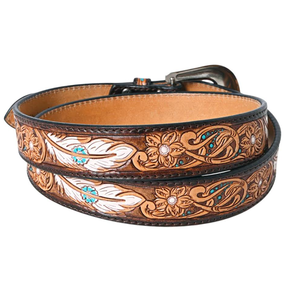 คุณภาพสูงที่กำหนดเองความยาวเข็มขัดคาวบอยตะวันตกหนังวัวอัลลอยทันสมัยสไตล์วินเทจ - Product Image 2