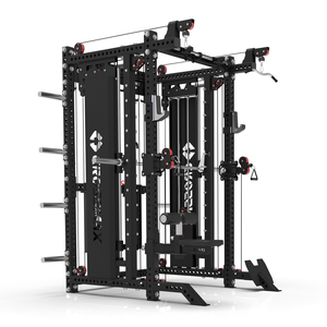 Jaula de potencia multifunción <span class=keywords><strong>Crossmax</strong></span> con máquina Smith y crossover de cables |   Estación de Entrenamiento de Fuerza para Gimnasio Comercial - Product Image 2